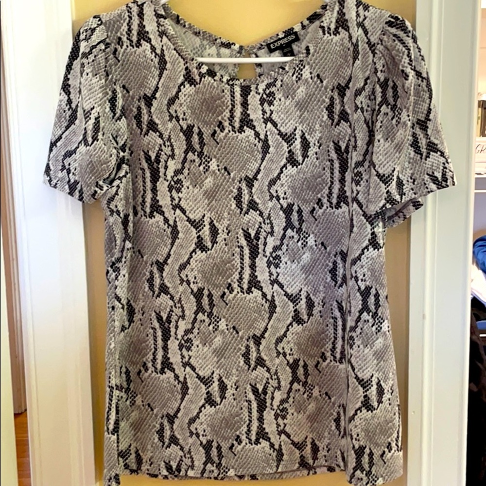 Express snakeskin shirt